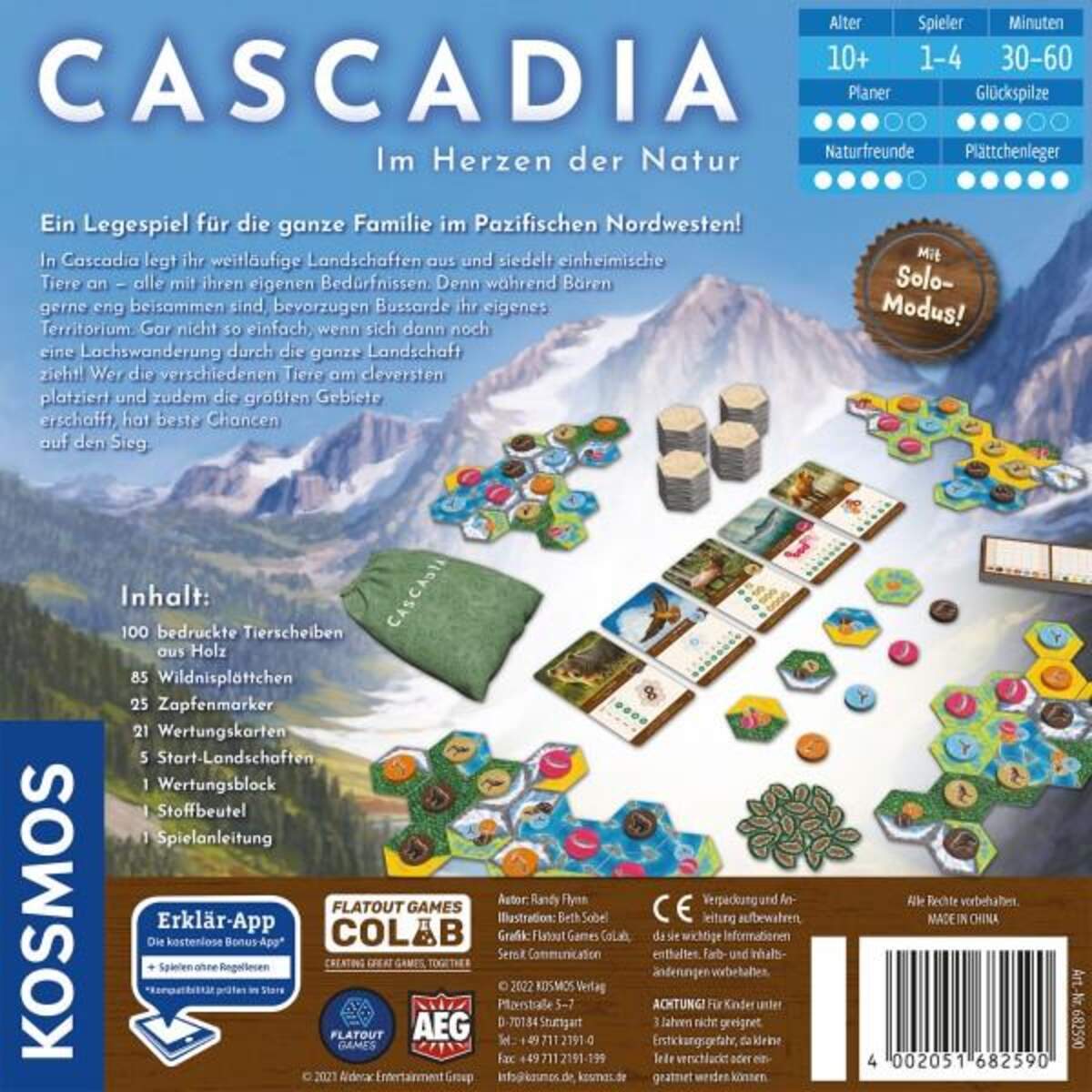 KOSMOS Cascadia, Spiel des Jahres 2022