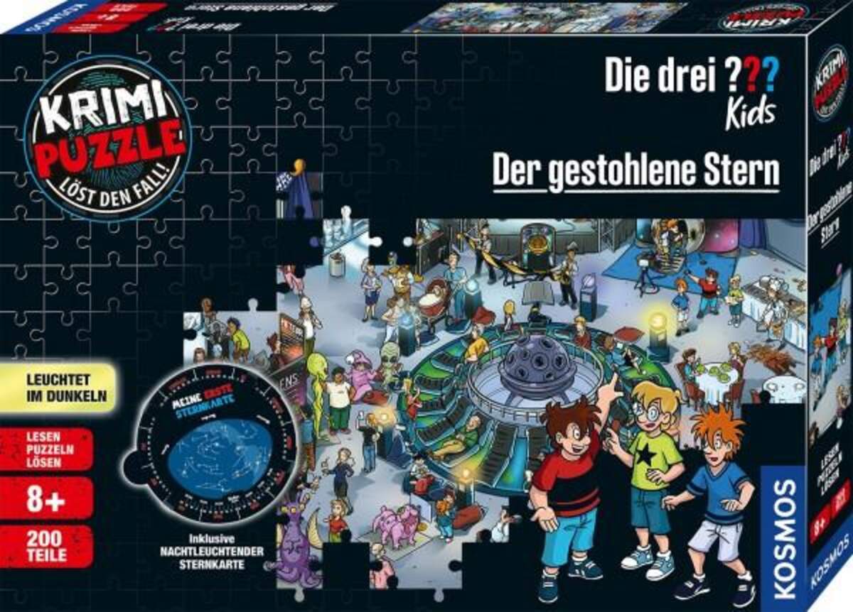 KOSMOS Krimi-Puzzle: Die drei ??? Kids - Der gestohlene Stern