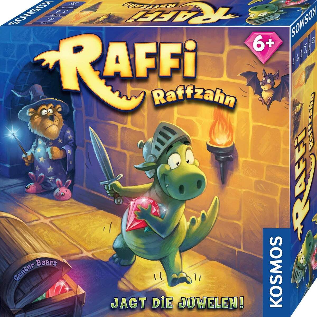 KOSMOS Raffi Raffzahn - Jagt die Juwelen. Spannendes Memo-Spiel mit magnetischer Drachen-Figur