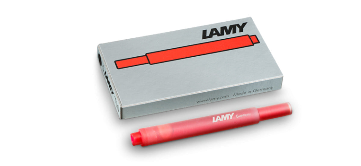 LAMY Tintenpatronen T10 rot, 5 Stück