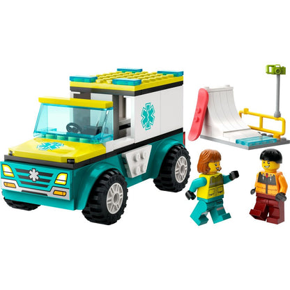 LEGO® City 60403 Rettungswagen und Snowboarder