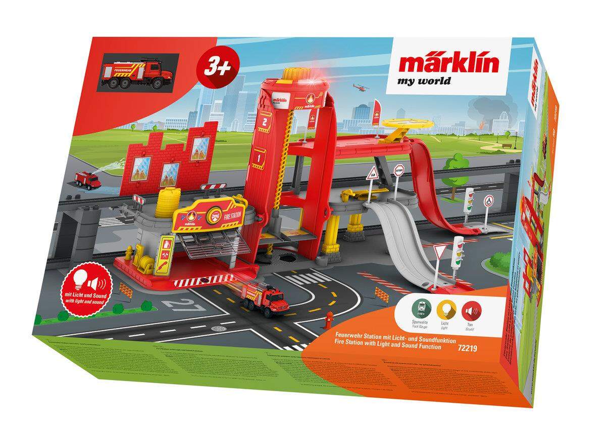 Märklin my world - Feuerwehr Station mit Licht- und Soundfunktion