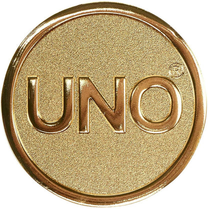 Mattel Games UNO Premium, 50 Jahre UNO Jubiläumsedition (mit Münze)