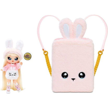 MGA Entertainment Na! Na! Na! Surprise 3-in-1 Backpack Bedroom Playset- Pink Bunny