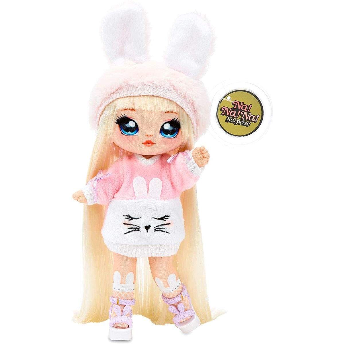 MGA Entertainment Na! Na! Na! Surprise 3-in-1 Backpack Bedroom Playset- Pink Bunny