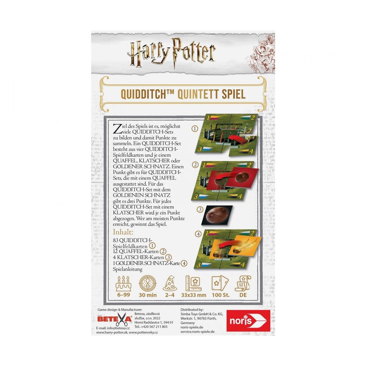 Noris Spiele Harry Potter Legespiel Quidditch