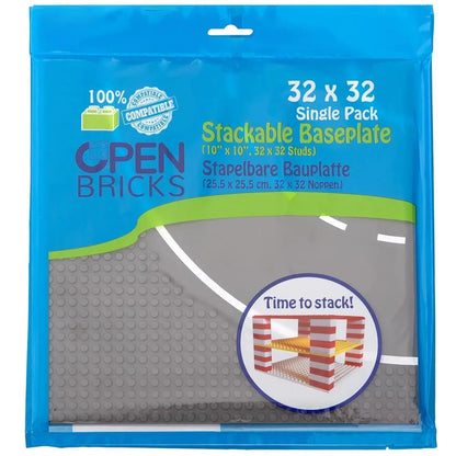 Open Bricks Stapelbare Bauplatte Kurve, 25,5 x 25,5 cm