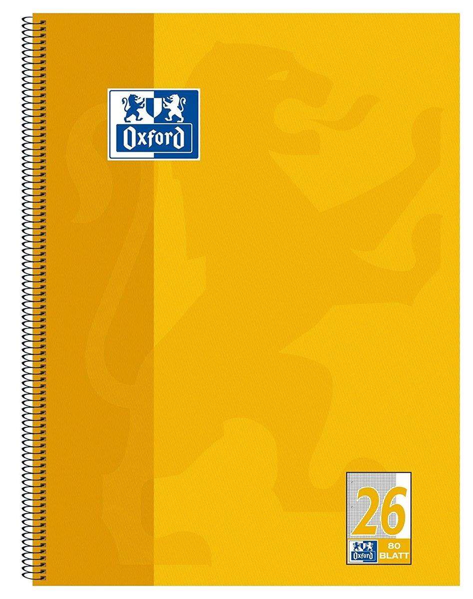 Oxford Collegeblock A4, 80 Blatt, gelocht, Lineatur 26, Optik Paper®