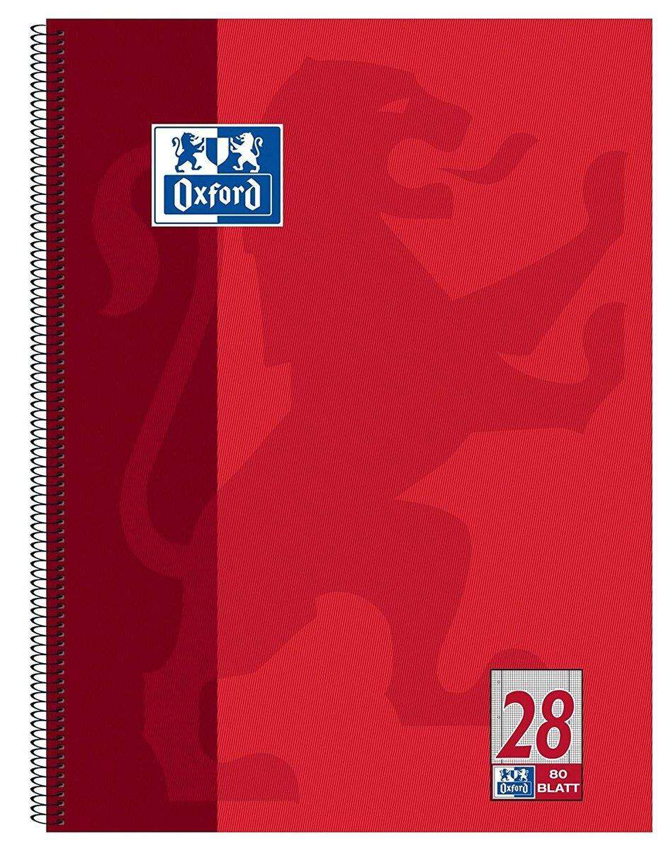 Oxford Collegeblock A4, 80 Blatt, gelocht, Lineatur 28, Optik Paper®