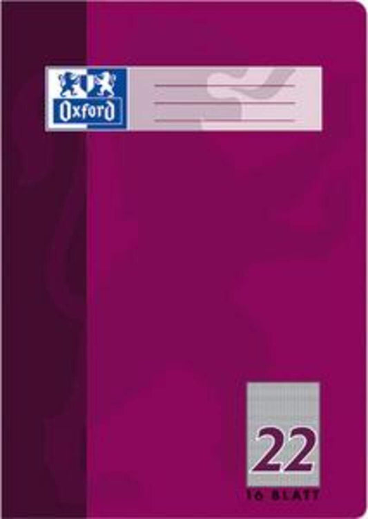 Oxford Schulheft A4, kariert, Lineatur 22, 16 Blatt, Optik Paper®