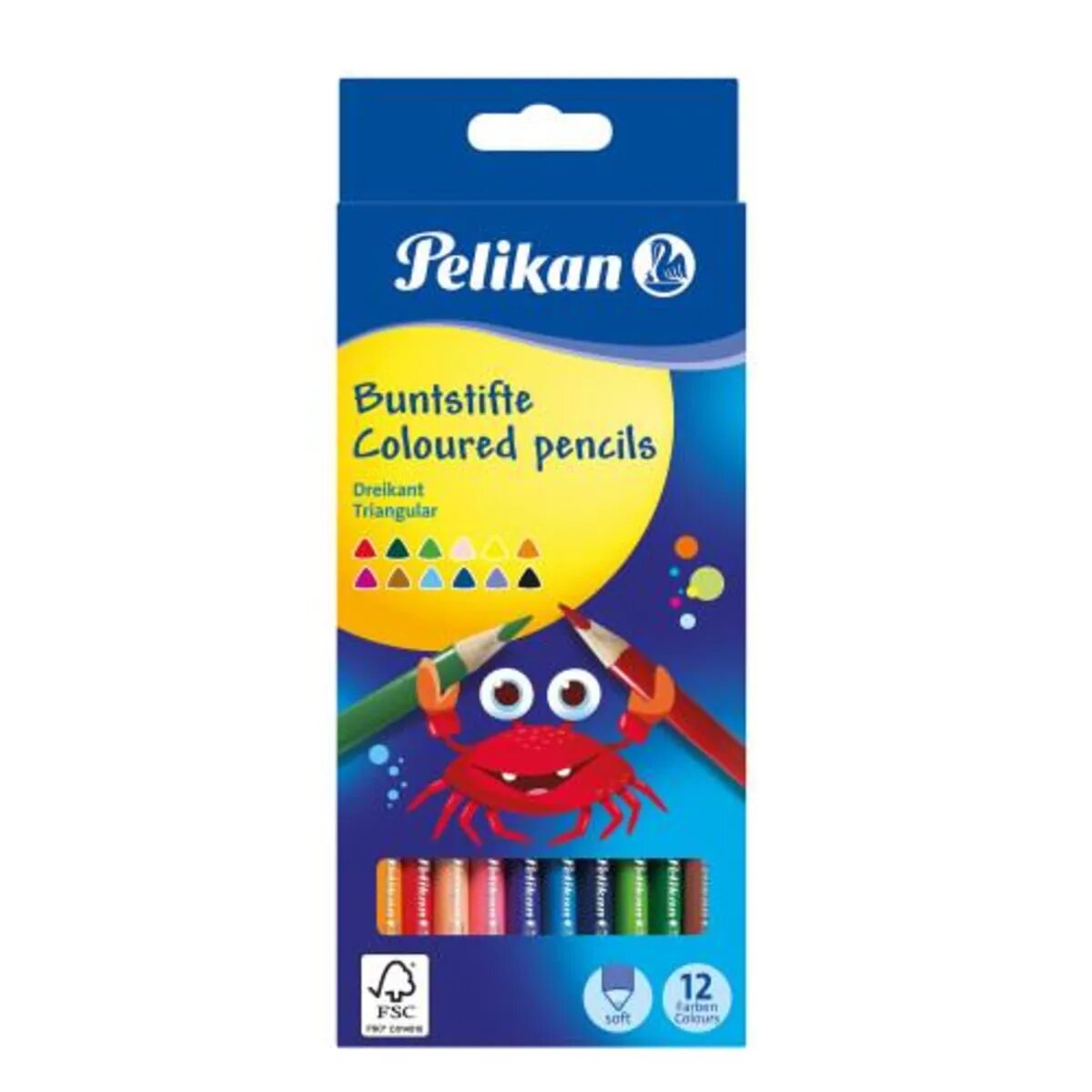 Pelikan Dreikantbuntstifte 12 Stück