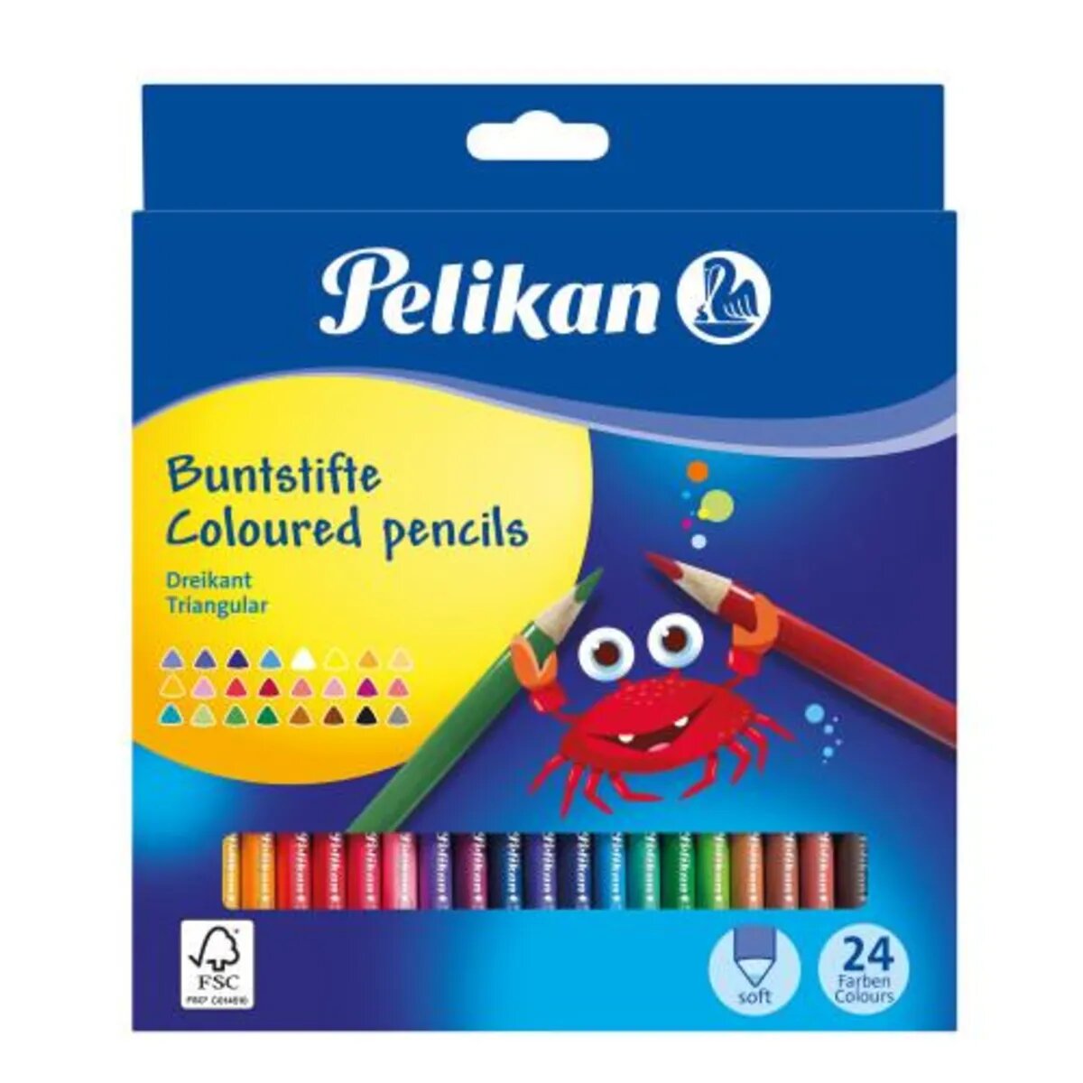 Pelikan Dreikantbuntstifte 24 Stück