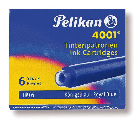 Pelikan Tintenpatrone 4001 TP/6, königsblau, 6 Stück