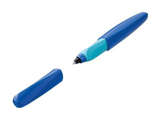 Pelikan Tintenroller Twist Blau/Blau, universell für Rechts- und Linkshänder