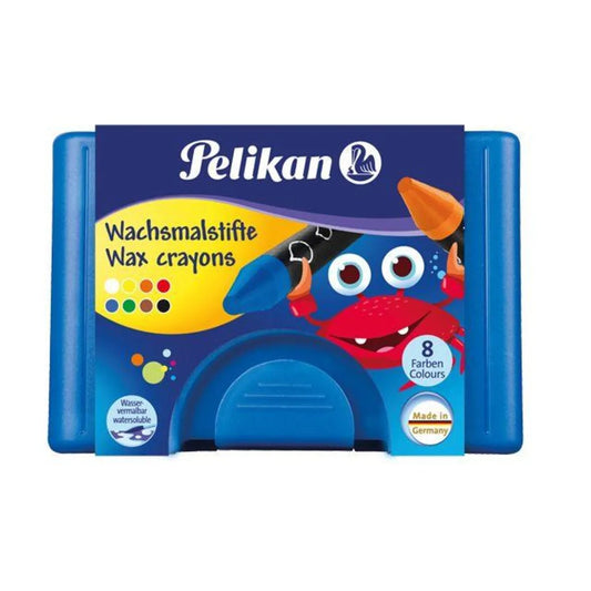 Pelikan Wachsmalstifte 666/8Wl wasservermalbar, 8 Stück