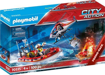 PLAYMOBIL® 70335 City Action Feuerwehreinsatz mit Heli und Boot