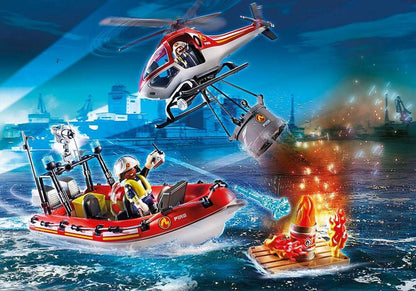 PLAYMOBIL® 70335 City Action Feuerwehreinsatz mit Heli und Boot