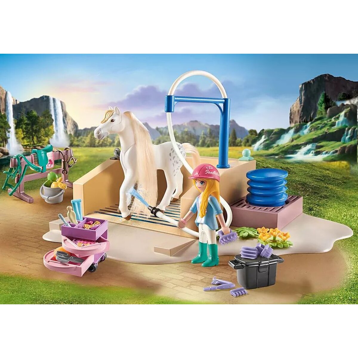 PLAYMOBIL® 71354 Horses of Waterfall - Isabella & Lioness mit Waschplatz