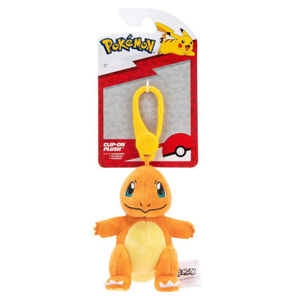 Pokemon Clip-On Plüsch 9 cm, 1 Stück, 4-fach sortiert