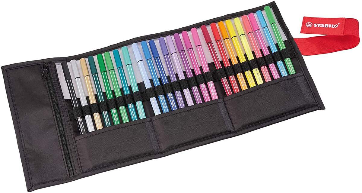 Premium-Filzstift - STABILO Pen 68 - 25er Rollerset ARTY Edition - mit 25 verschiedenen Farben