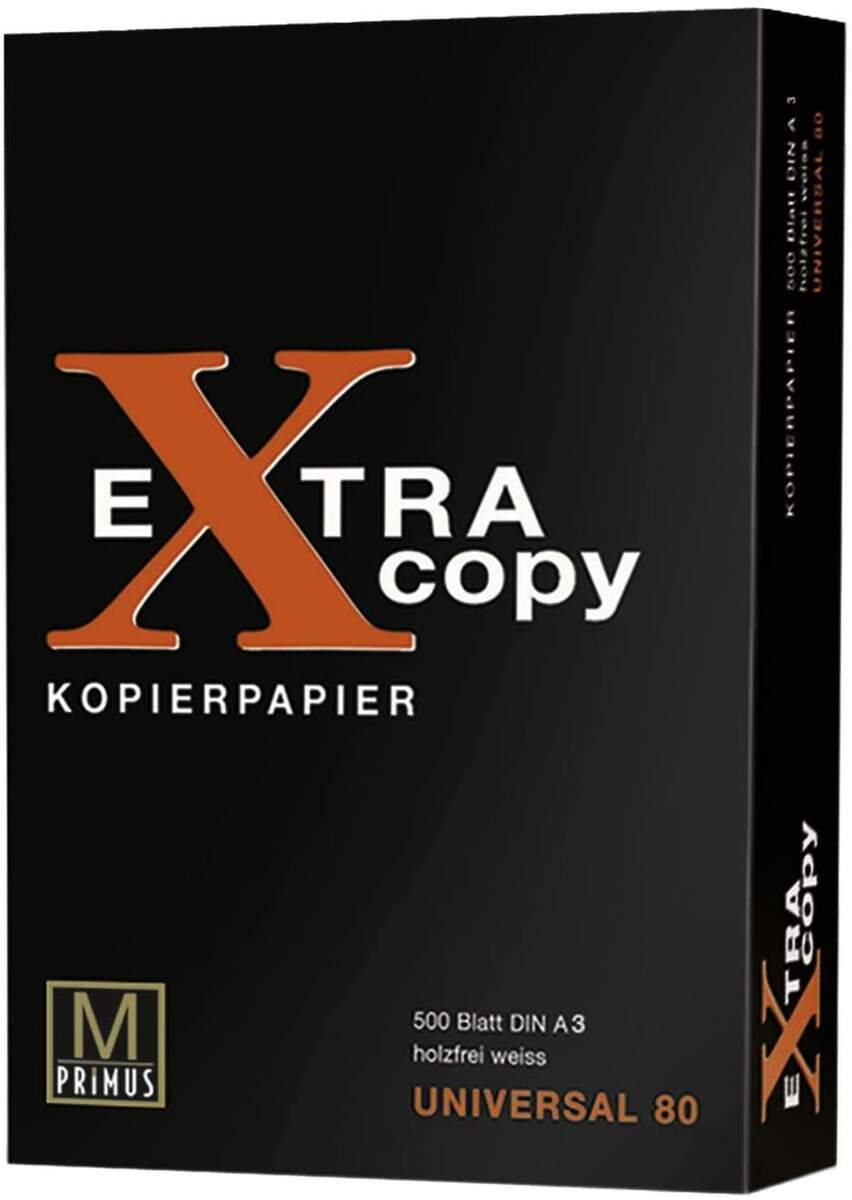 Primus Kopierpapier Extra Copy A3, weiß, 500 Blatt, 80 g/m²