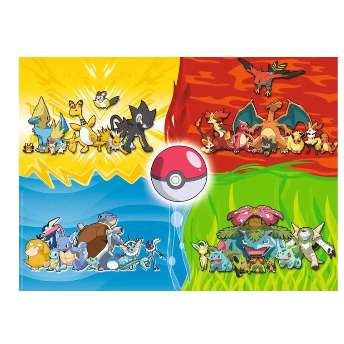Ravensburger Kinderpuzzle ab 7 Jahren - Pokémon Typen - 150 Teile