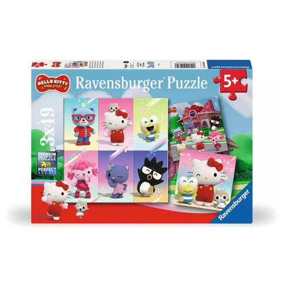 Ravensburger Kinderpuzzle-Abenteuer in Cherry Town, 3x49 Teile