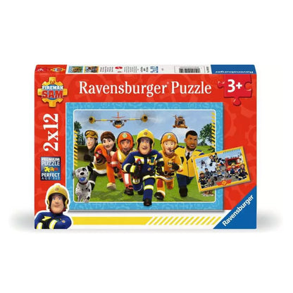 Ravensburger Kinderpuzzle-Die Rettung naht, 2x12 Teile