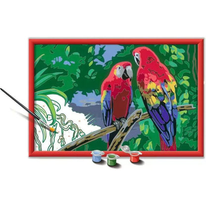 Ravensburger Malen nach Zahlen - Bunte Papageien