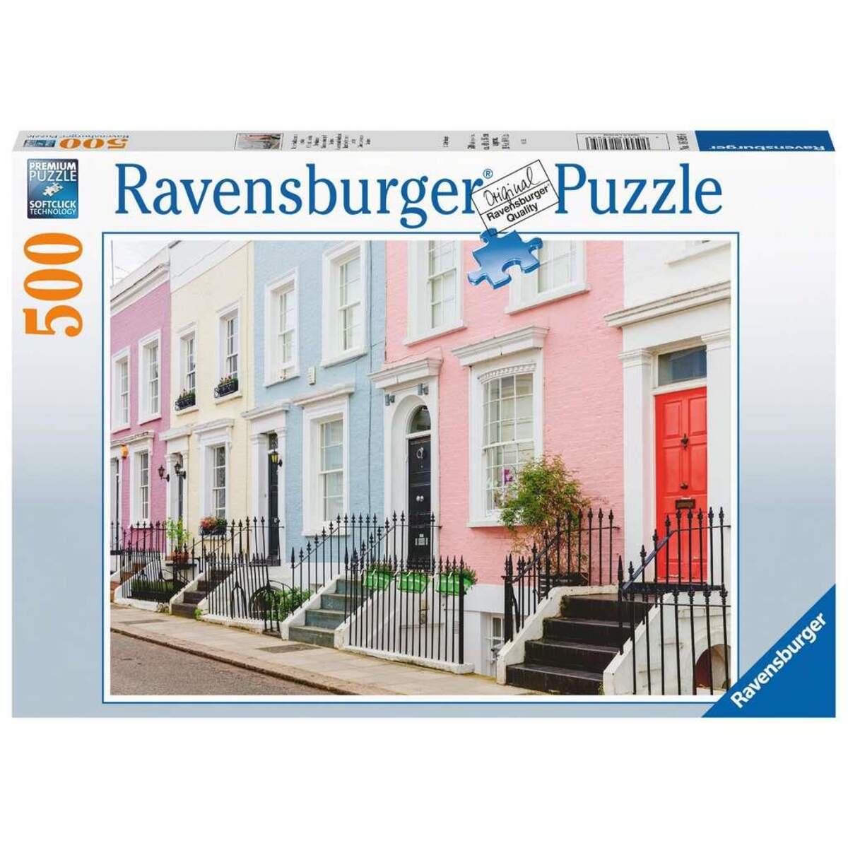 Ravensburger Puzzle - Bunte Stadthäuser in London, 500 Teile