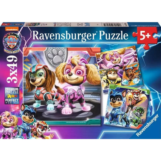 Ravensburger Puzzle - PAW Patrol: The Mighty Movie, 3 x 49 Teile