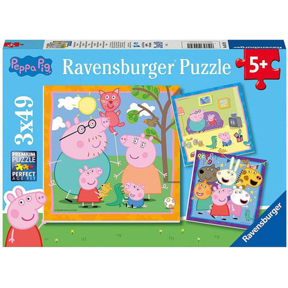 Ravensburger Puzzle - Peppas Familie und Freunde, 3x49 Teile