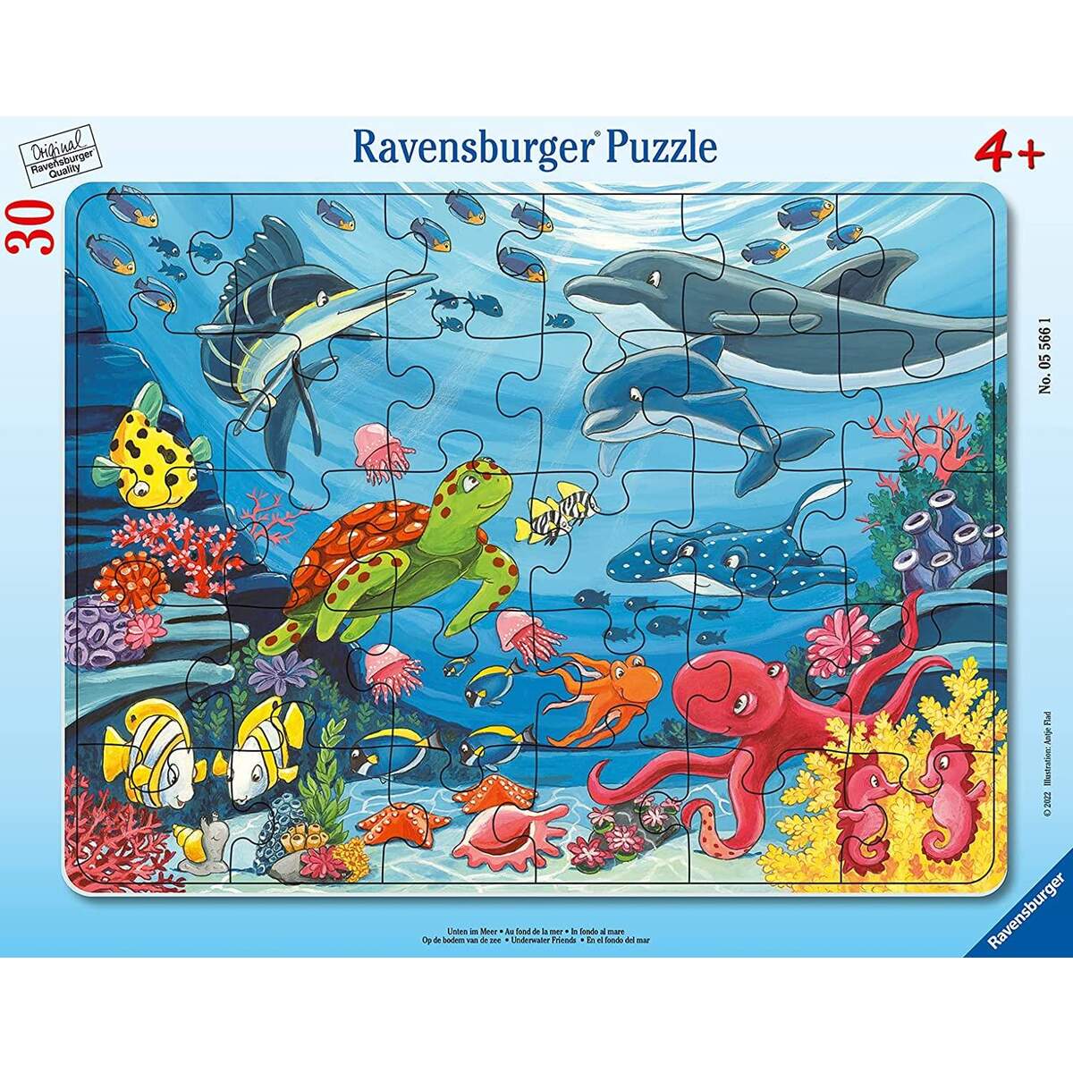 Ravensburger Puzzle - Unten im Meer, 30 Teile