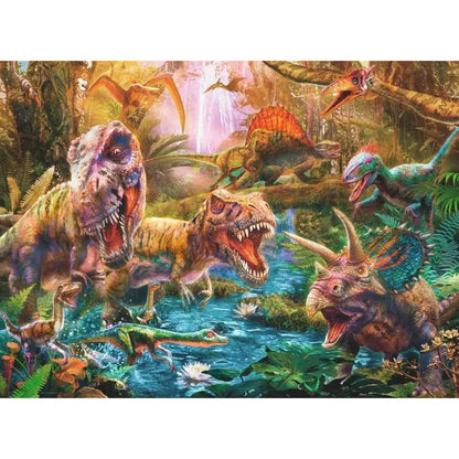 Ravensburger XXL Puzzle - Versammlung der Dinosaurier, 150 Teile
