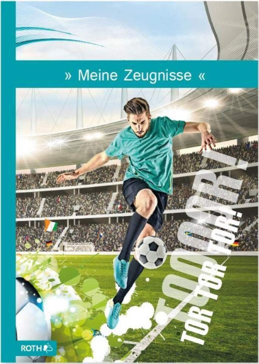 Roth Zeugnismappe mit Folie, Motiv Fussballstar