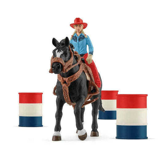 Schleich® 42576 Farm World Barrel Racing mit Cowgirl