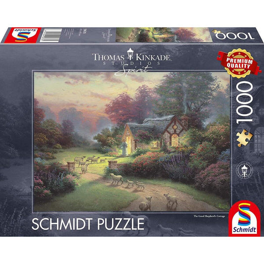 Schmidt Spiele Puzzle - Thomas Kinkade, Spirit, Cottage des Guten Hirten, 1000 Teile