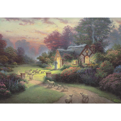 Schmidt Spiele Puzzle - Thomas Kinkade, Spirit, Cottage des Guten Hirten, 1000 Teile