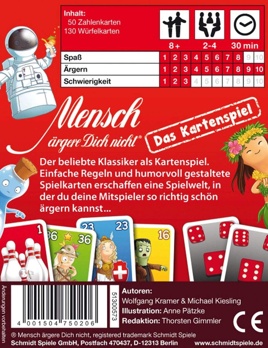 Schmidt Spiele Mensch ärgere Dich nicht® - Das Kartenspiel