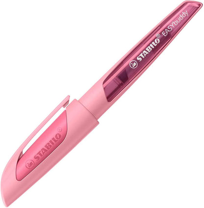 Schulfüller mit Medium-Feder M - STABILO EASYbuddy Pastel in rosiges Rouge