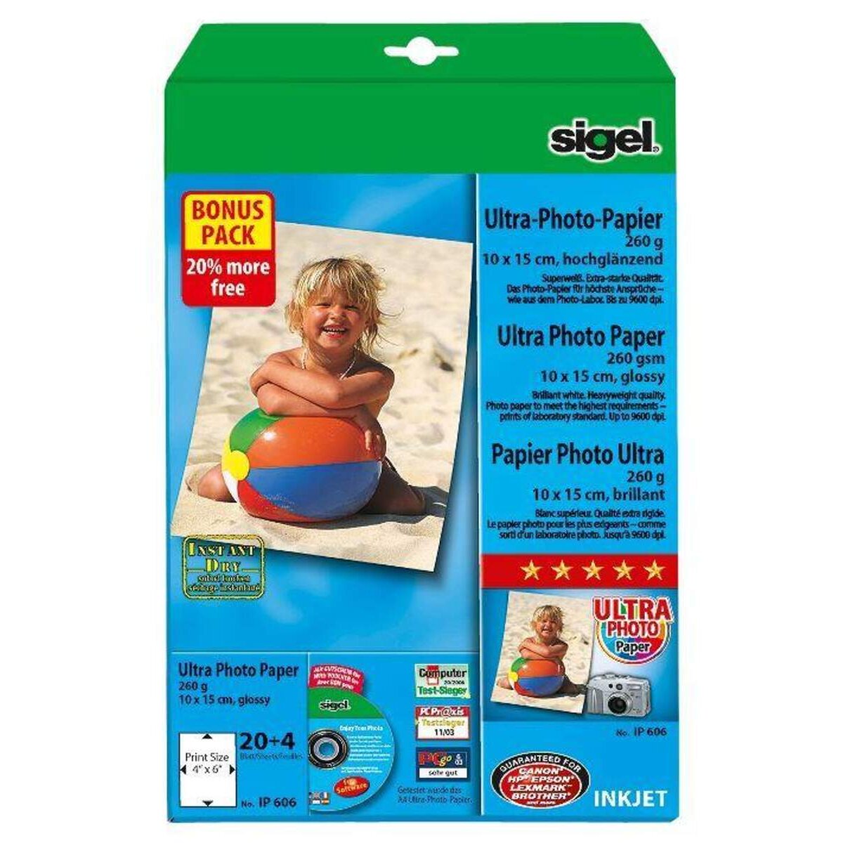 Sigel Inkjet Ultra Fotopapier, 260g, 24 Blatt