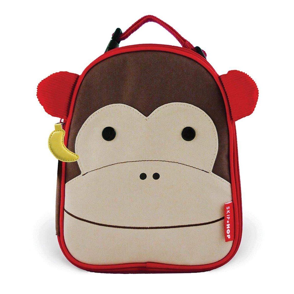 Skip Hop Zoo Lunchie Mini Vespertasche Affe Marshall, Kindergarten, isoliert, mit Namensschild