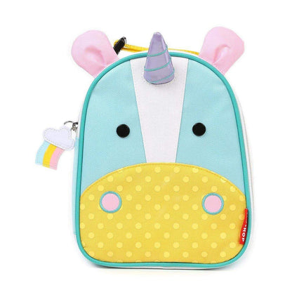 Skip Hop Zoo Lunchie Mini Vespertasche Einhorn Eureka, Kindergarten, isoliert, mit Namensschild