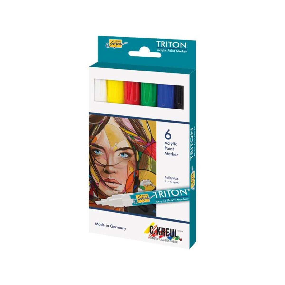 SOLO GOYA Triton Acrylic Paint Marker 1.4 6er Set