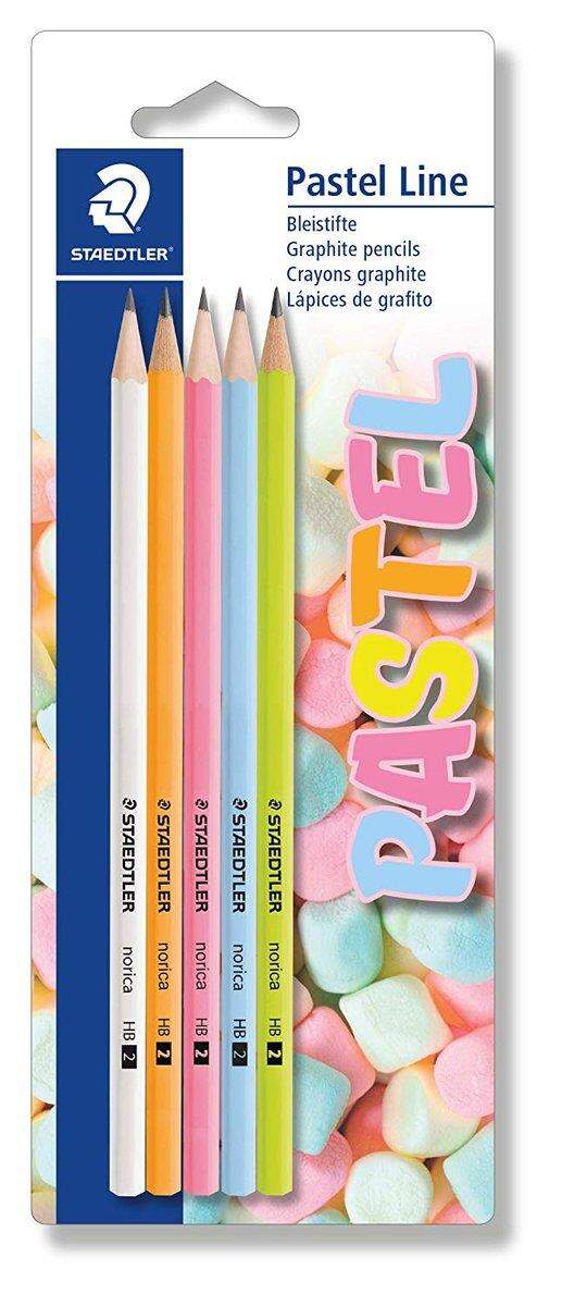 STAEDTLER® Bleistifte Pastel Line, HB, 5 Stück