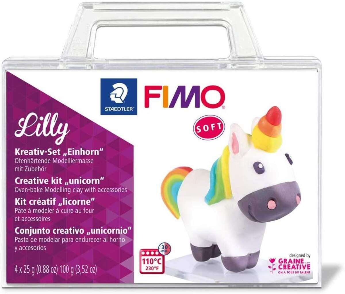 STAEDTLER® FIMO® soft Modellierset "Lilly", Kunststoff, 125 x 140 x 35 mm, 100 g,